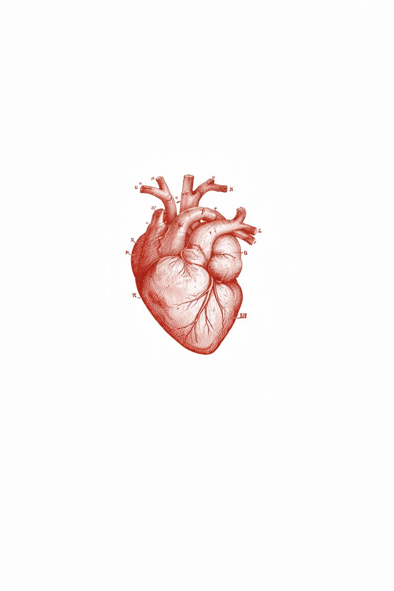 Anatomical heart illustration